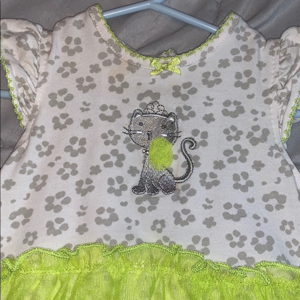 Tutu skirted body suit.